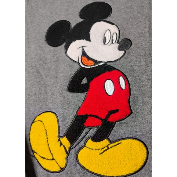 DISNEY Mickey Mouse Big Graphic Gray Sweatshirt Collector Women's Size Medium - Picture 5 of 9